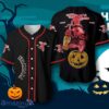 Halloween Costume Horror Fireball Whiskey Michael Myers Baseball Jersey