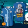 Halloween Horror Freddy And Jason Absolut Vodka Drinking Buddies Baseball Jersey