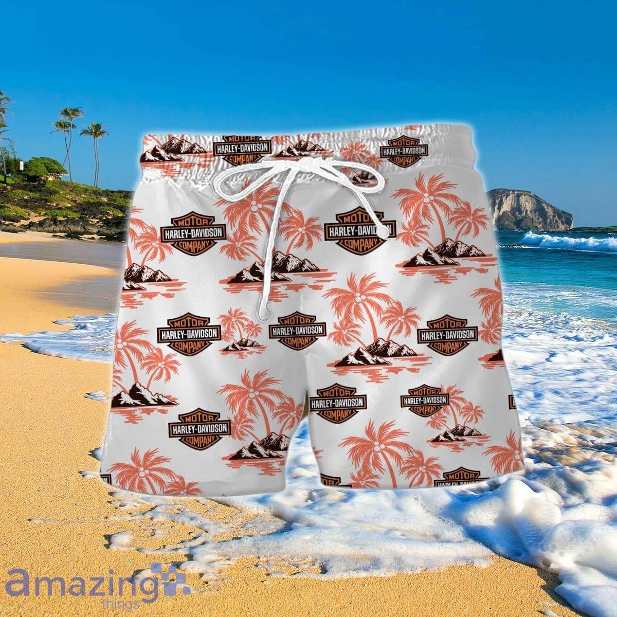 Harley Davidson Hawaiian Shirt And Short Impressive Gift image Harley-Davidson Hawaiian Shirt And Short Impressive Gift Product Photo 2