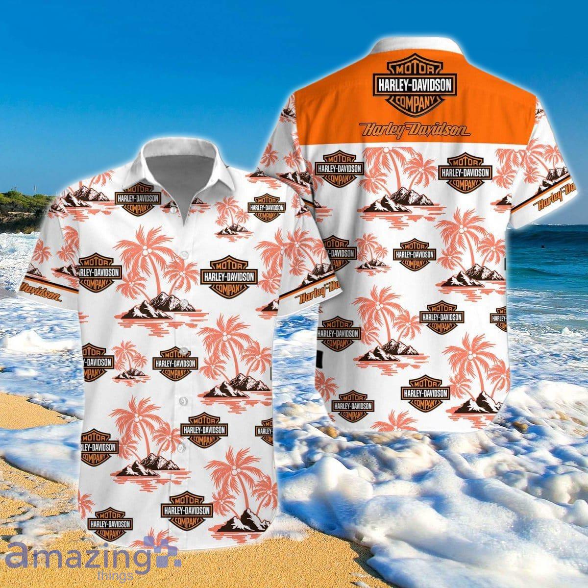 Harley Davidson Hawaiian Shirt And Short Impressive Gift image Harley-Davidson Hawaiian Shirt And Short Impressive Gift Product Photo 1