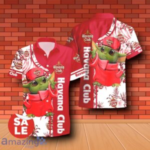 Havana Club Baby Yoda Hawaiian Shirt & Short image Havana Club Baby Yoda Hawaiian Shirt & Short Product Photo 2