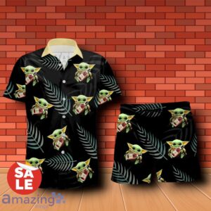 Hennessy Baby Yoda Hug Hawaiian Shirt & Short Product Photo 1