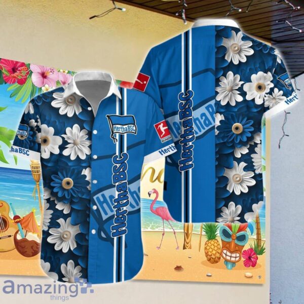 Hertha BSC Combo Hawaiian Shirt And Short Impressive Gift Product Photo 1