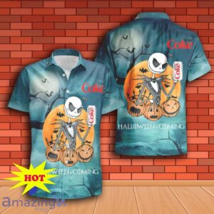 Jack Skellington Halloween Diet Coke Hawaiian Shirt & Short Product Photo 1