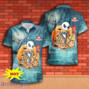Jack Skellington Halloween Folgers Hawaiian Shirt & Short Product Photo 2