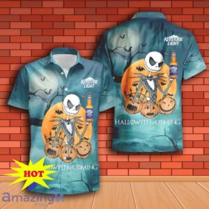 Jack Skellington Halloween Keystone Light Hawaiian Shirt & Short Product Photo 2