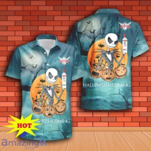 Jack Skellington Halloween Smirnoff Vodka Hawaiian Shirt & Short Product Photo 2