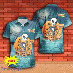 Jack Skellington Halloween Sonic Drive-In Hawaiian Shirt & Short Product Photo 1