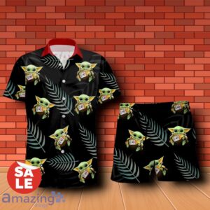 Jim Beam Baby Yoda Hug Hawaiian Shirt & Short Product Photo 1