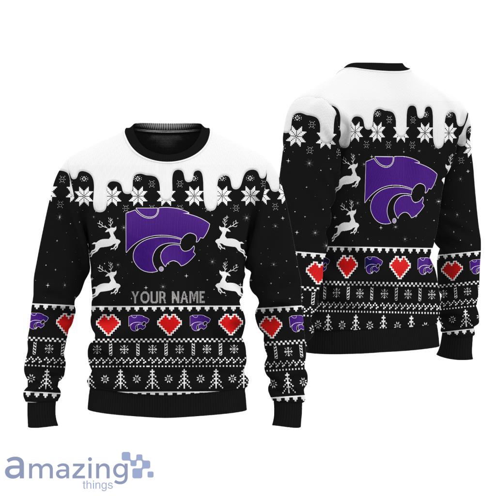 Kansas State Wildcats NCAA custom name Knitting Pattern Ugly Sweater Chistmas image Kansas State Wildcats NCAA custom name Knitting Pattern Ugly Sweater Chistmas Product Photo 1