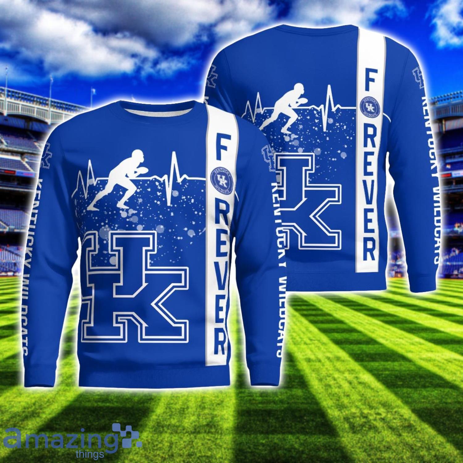 Kentucky Wildcats Sweater Sport Team Forever AOP Sweatshirt Ugly Christmas Sweater For Fans image Kentucky Wildcats Sweater Sport Team Forever AOP Sweatshirt Ugly Christmas Sweater For Fans Product Photo 1
