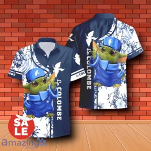 La Colombe Baby Yoda Hawaiian Shirt & Short Product Photo 2