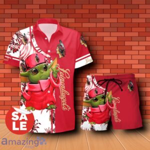 Leinenkugel's Baby Yoda Hawaiian Shirt & Short Product Photo 1