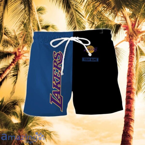 Los Angeles Lakers Combo Hawaiian Shirt And Short Unique Gift Product Photo 2