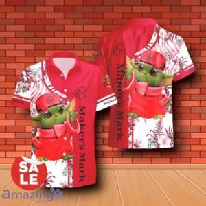 Maker's Mark Baby Yoda Hawaiian Shirt & Short image Maker's Mark Baby Yoda Hawaiian Shirt & Short Product Photo 2
