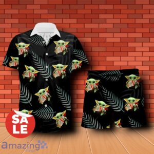 Maker's Mark Baby Yoda Hug Hawaiian Shirt & Short Product Photo 2