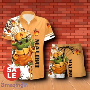 Malibu Rum Baby Yoda Hawaiian Shirt & Short Product Photo 1