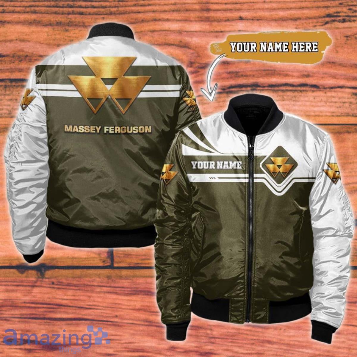 Massey Ferguson Bomber 3D Custom Name Best Gift image Massey Ferguson Bomber 3D Custom Name Best Gift Product Photo 1
