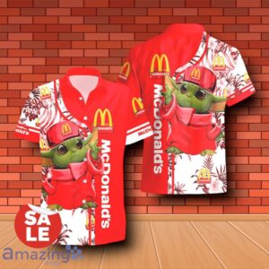 McDonald's Baby Yoda Hawaiian Shirt & Short Product Photo 2