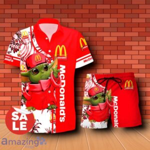 McDonald's Baby Yoda Hawaiian Shirt & Short Product Photo 1