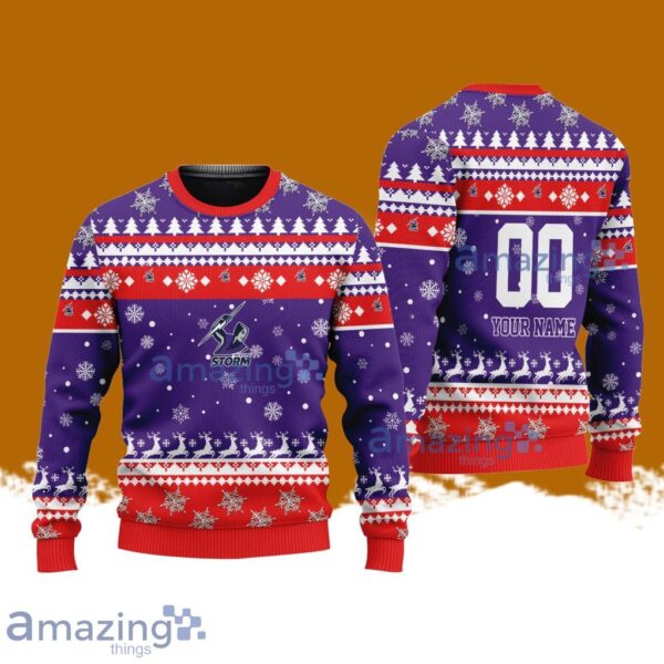 Melbourne Storm Merry Christmas Ugly Sweater New Designs Gift For Fans Product Photo 1