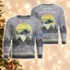 MH-53E Sea Dragons MH53E Aircraft Moonlight And Mountain Pattern Ugly Christmas Sweater Aircraft Lovers Christmas Gift