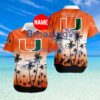 Miami Hurricanes NCAA Tropical Hawaiian Shirt Custom Name Trending Summer Limited Edition