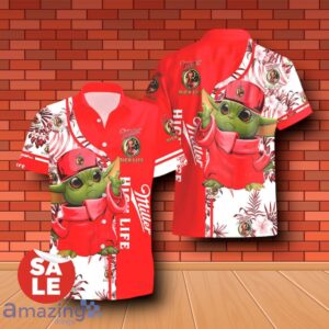 Miller High Life Baby Yoda Hawaiian Shirt & Short Product Photo 2