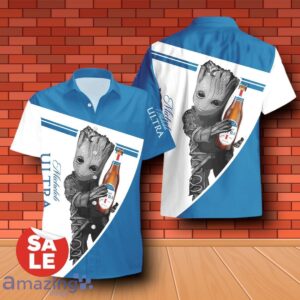 Miller High Life Groot Hug Combo Hawaiian Shirt & Shorts 3D Design For Men Women Product Photo 2