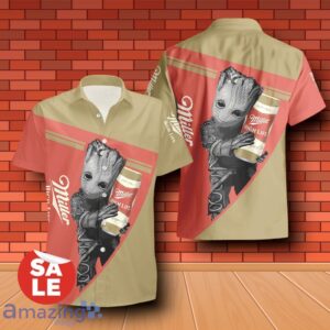 Miller High Life Groot Hug Combo Hawaiian Shirt & Shorts 3D Design For Men Women Product Photo 1