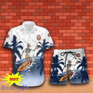 Miller Lite Skull Hawaiian Shirt And Short Gift Ideas For Men Women Product Photo 2