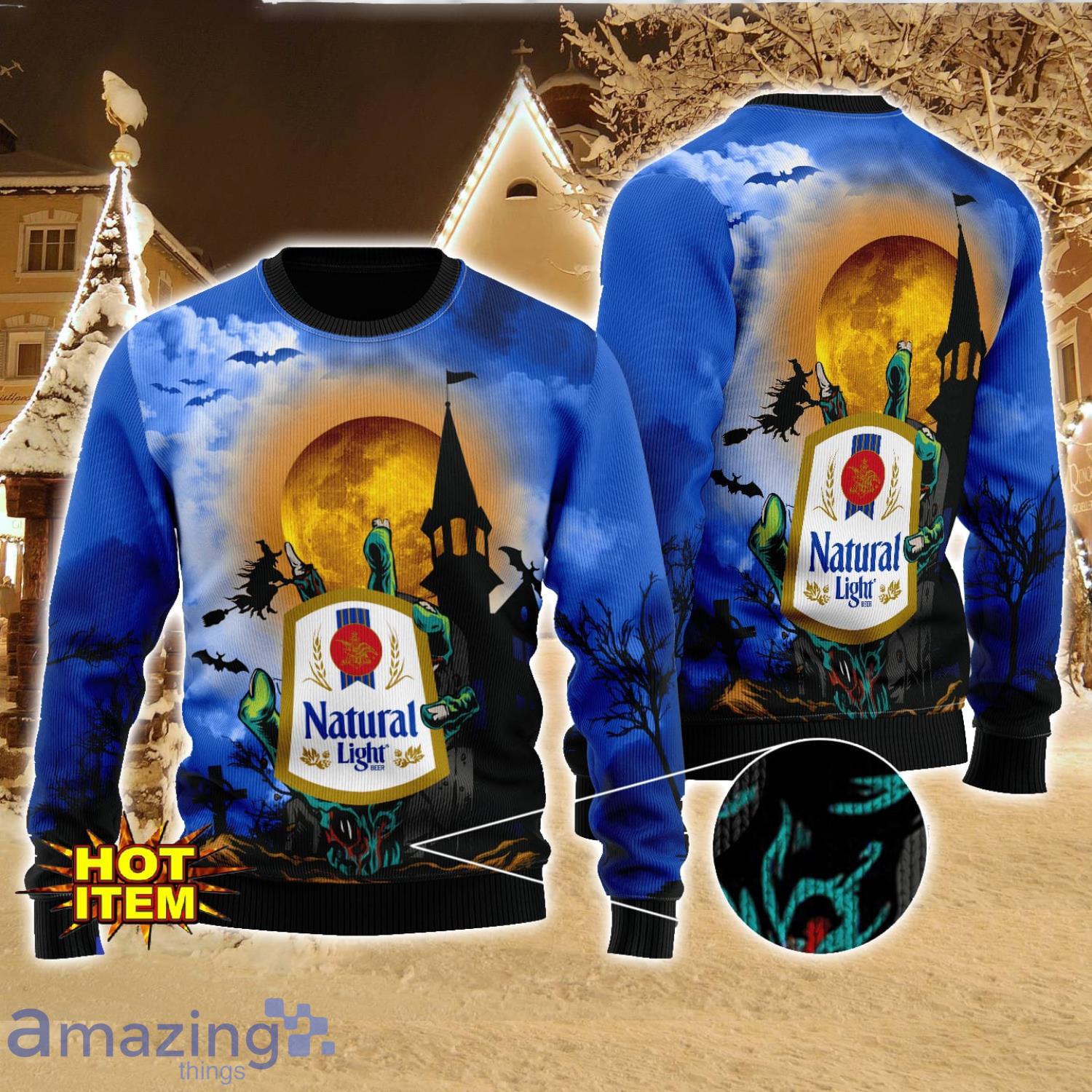 Natural Light Halloween 3D Sweater Halloween Gift For Men And Women image Natural Light Halloween 3D Sweater Halloween Gift For Men And Women Product Photo 1