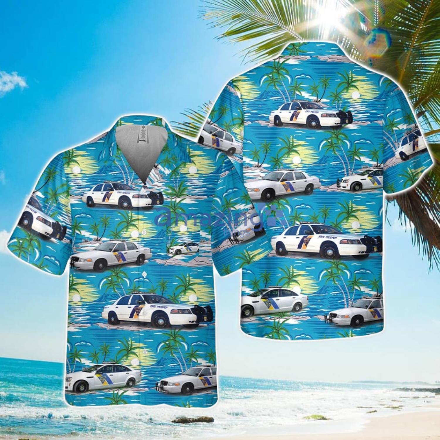 New Jersey State police Trooper Pocket Hawaiian Shirt Summer Holiday Gift image New Jersey State police Trooper Pocket Hawaiian Shirt Summer Holiday Gift Product Photo 1
