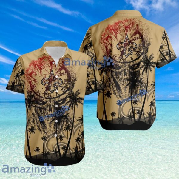 New Orleans Saints NFL Halloween Tropical Beach Hawaiian Shirt New Product Photo 1