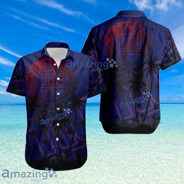 New York Giants NFL Halloween Tropical Beach Hawaiian Shirt New Product Photo 1