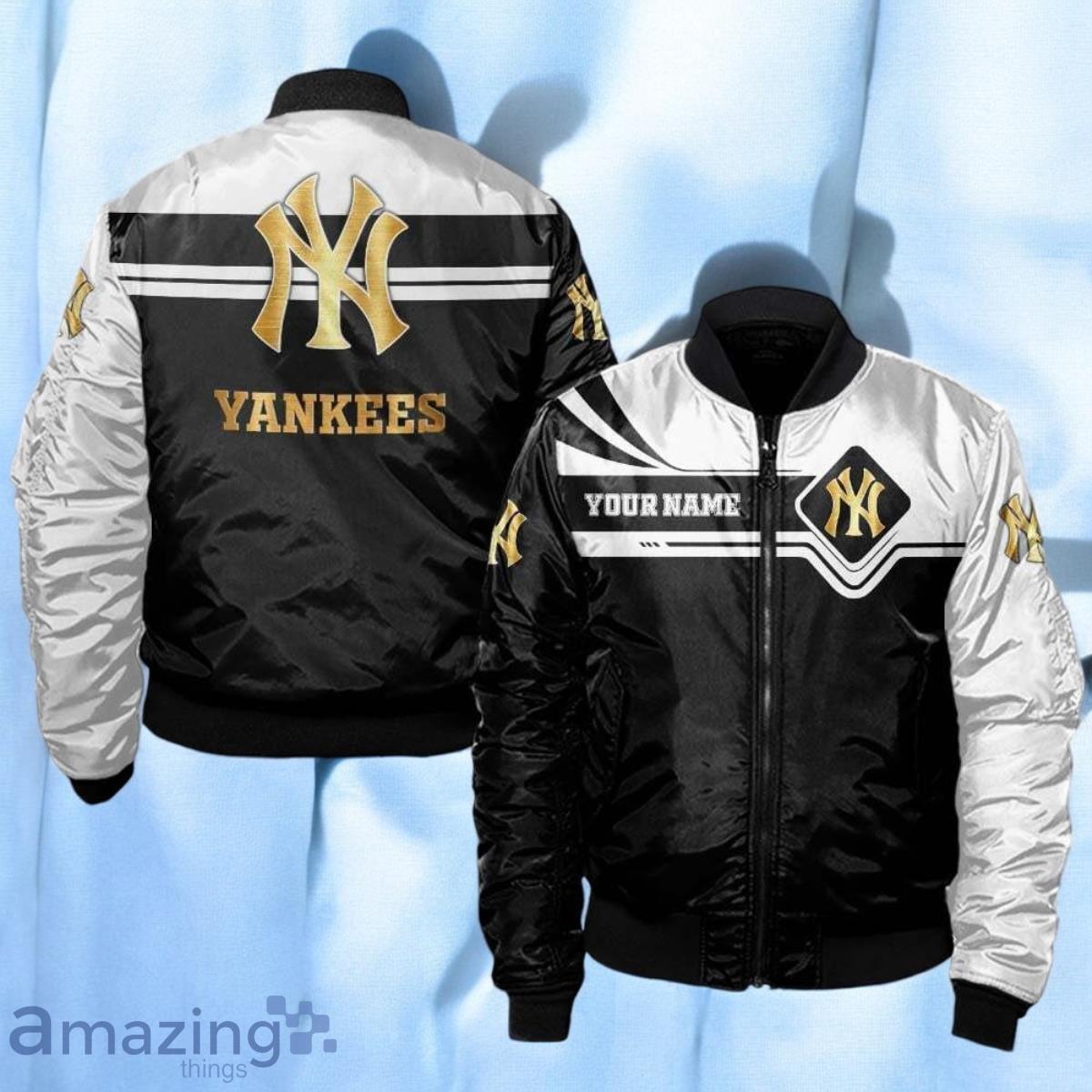 New York Yankees Custom Name Bomber 3D Unique Gift For Men And Women image New York Yankees Custom Name Bomber 3D Unique Gift For Men And Women Product Photo 1