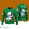 New Zealand Warriors NRL Snoopy Happy Custom Name Christmas Ugly Sweater 3D