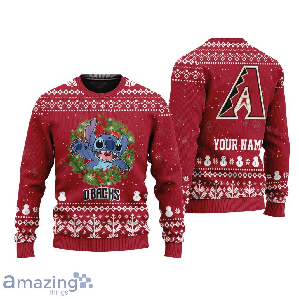 NFL Arizona Diamondbacks Stitch Cute Funny Christmas Ugly Sweater New Trend image NFL Arizona Diamondbacks Stitch Cute Funny Christmas Ugly Sweater New Trend Product Photo 1