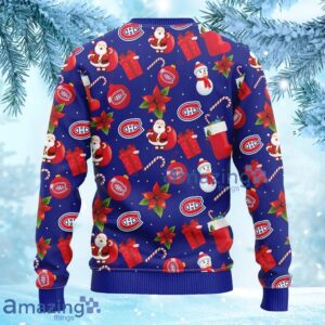 NHL Montreal Canadians Santa Claus Snowman Christmas Ugly Sweater Gift for fans image NHL Montreal Canadians Santa Claus Snowman Christmas Ugly Sweater Gift for fans Product Photo 2