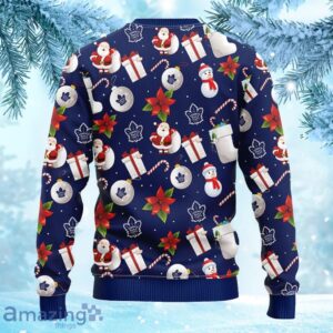 NHL Toronto Maple Leafs Santa Claus Snowman Christmas Ugly Sweater Gift for fans Product Photo 2