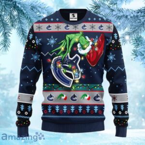 NHL Vancouver Canucks Grinch Christmas Ugly Sweater Gift for fans Product Photo 2