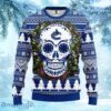NHL Vancouver Canucks Skull Flower Ugly Christmas Ugly Sweater Gift for fans