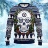 NHL Winnipeg Jets Skull Flower Ugly Christmas Ugly Sweater Gift for fans