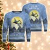 OV-10 Bronco OV10 Light Blue Aircraft Moonlight 3D Ugly Christmas Sweater Christmas Gift