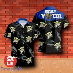 Pabst Blue Ribbon Baby Yoda Hug Hawaiian Shirt & Short Product Photo 1