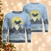 Piasecki H-21 H21 Light Blue Aircraft Moonlight 3D Ugly Christmas Sweater Christmas Gift
