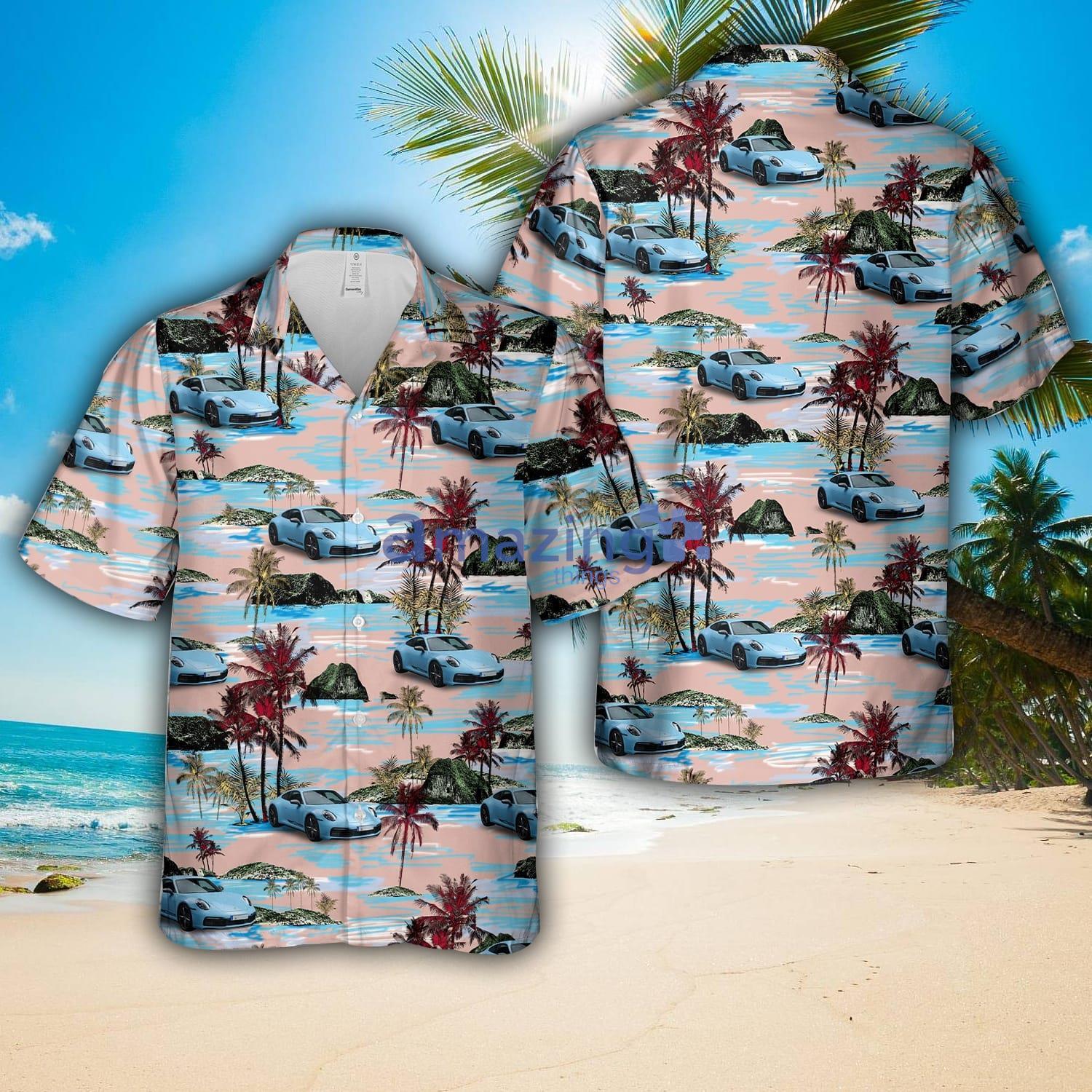 Porsche 911 Carrera T Hawaiian Shirt Summer Holiday Gift image Porsche 911 Carrera T Hawaiian Shirt Summer Holiday Gift Product Photo 1