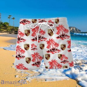 Porsche Hawaiian Shirt And Short Impressive Gift Product Photo 2