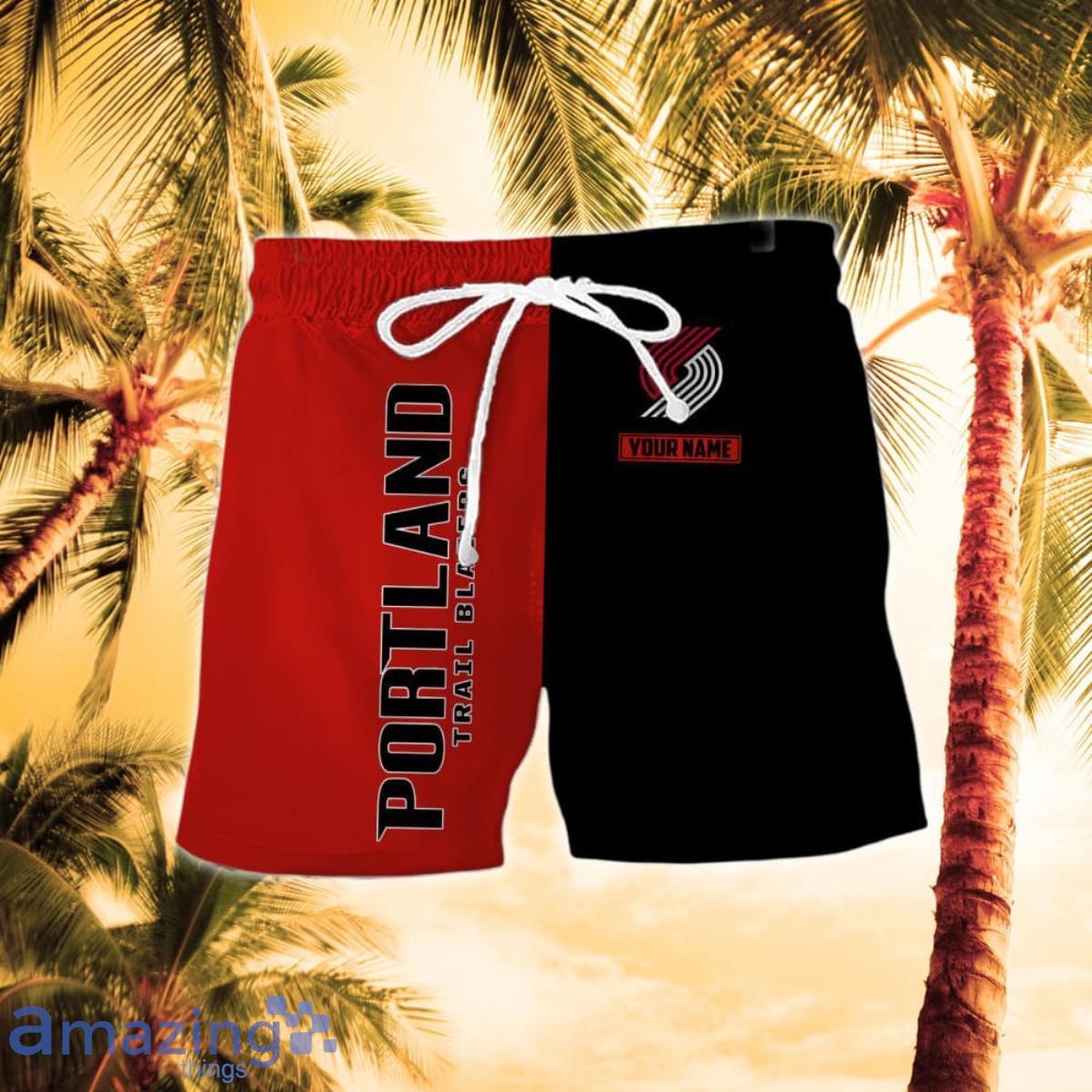 Portland Trail Blazers Combo Hawaiian Shirt And Short Unique Gift image Portland Trail Blazers Combo Hawaiian Shirt And Short Unique Gift Product Photo 2