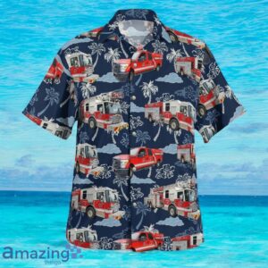 Richmond Fire Rescue Department, British Columbia, Canada Fleet Hawaiian Shirt Product Photo 2